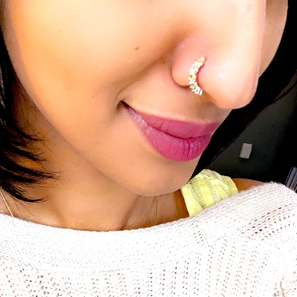 Rhinestone nose ring